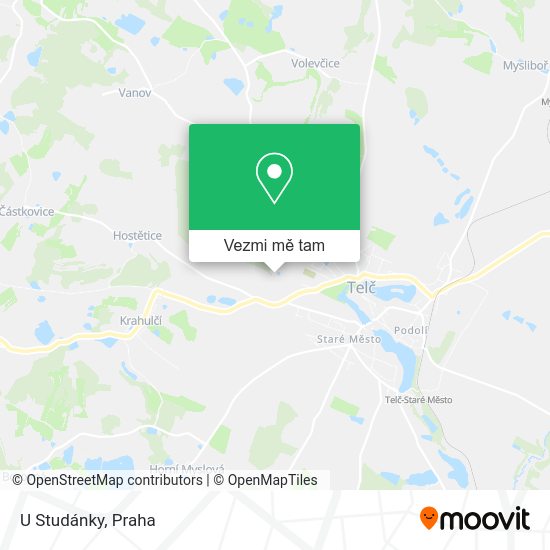 U Studánky mapa