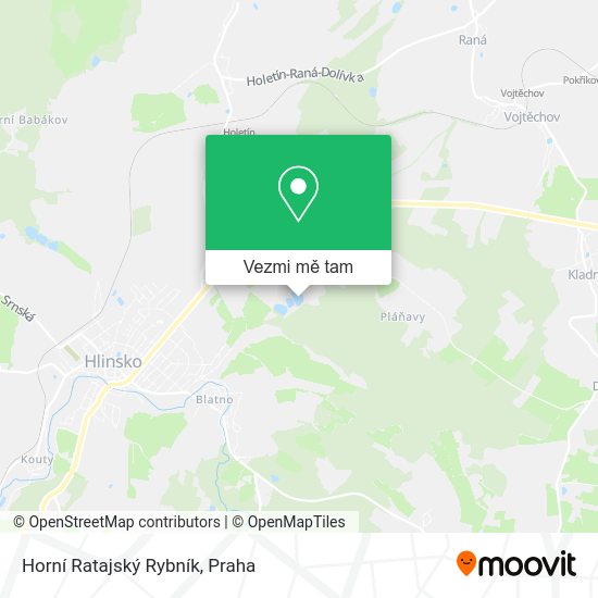 Horní Ratajský Rybník mapa