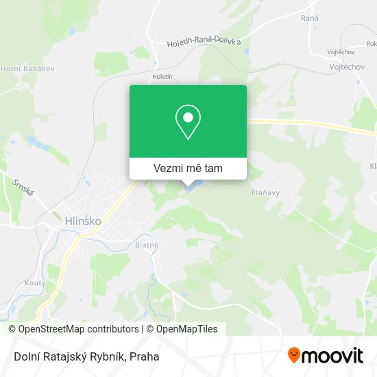 Dolní Ratajský Rybník mapa