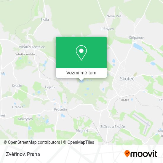 Zvěřinov mapa