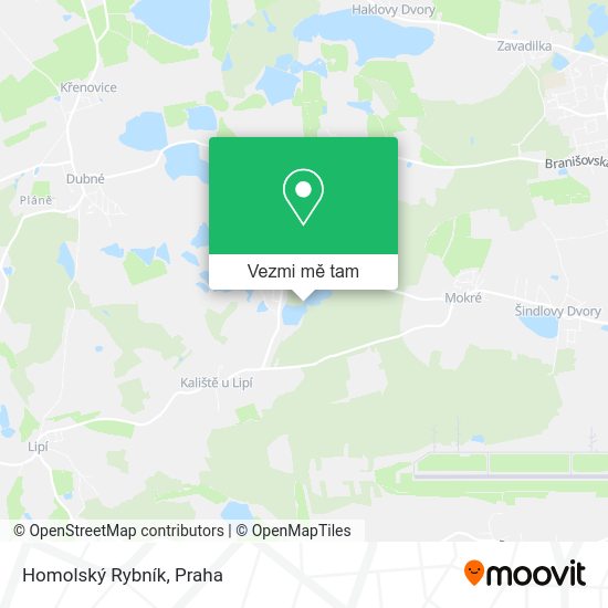 Homolský Rybník mapa