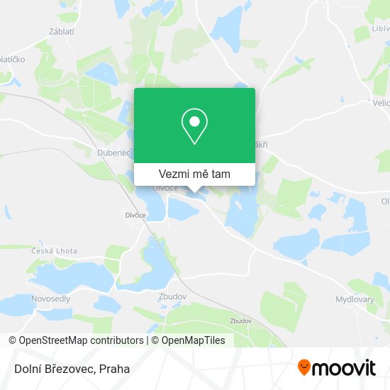 Dolní Březovec mapa