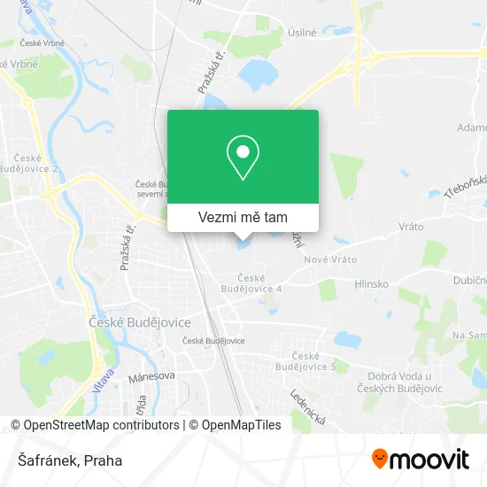 Šafránek mapa