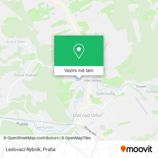 Ledovací Rybník mapa