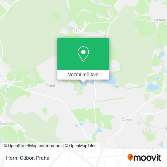 Horní Ctiboř mapa