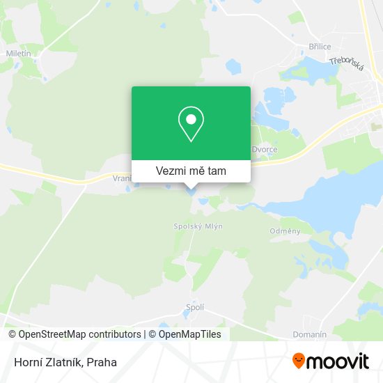 Horní Zlatník mapa