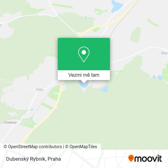Dubenský Rybník mapa