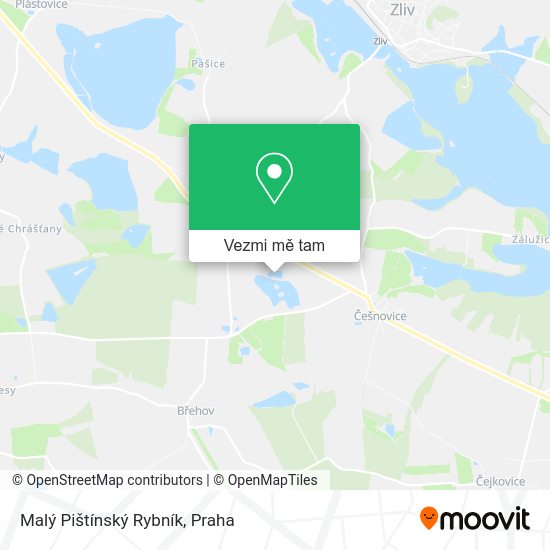 Malý Pištínský Rybník mapa
