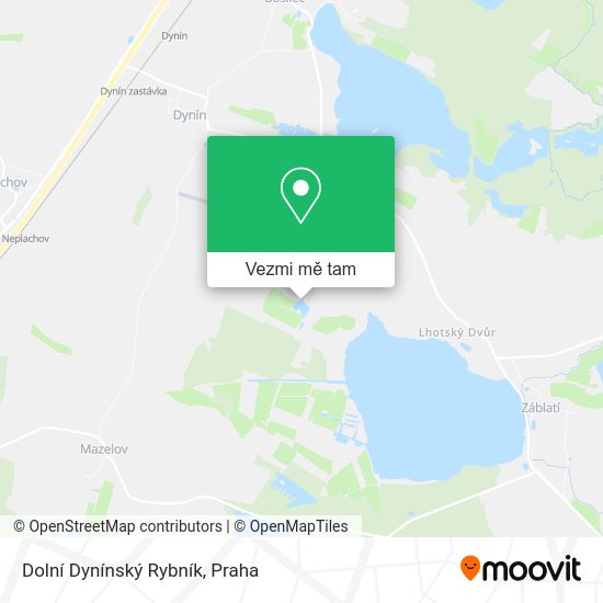 Dolní Dynínský Rybník mapa