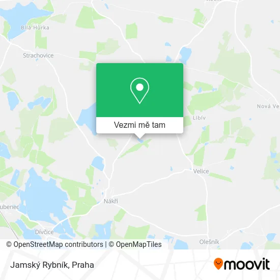 Jamský Rybník mapa