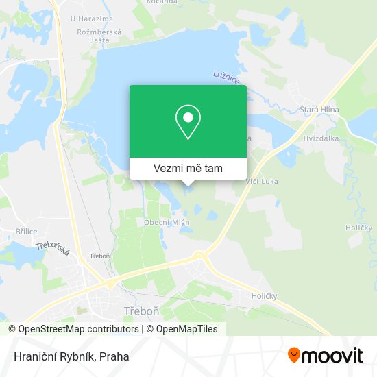 Hraniční Rybník mapa
