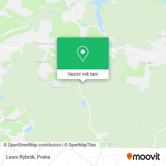 Lesní Rybník mapa