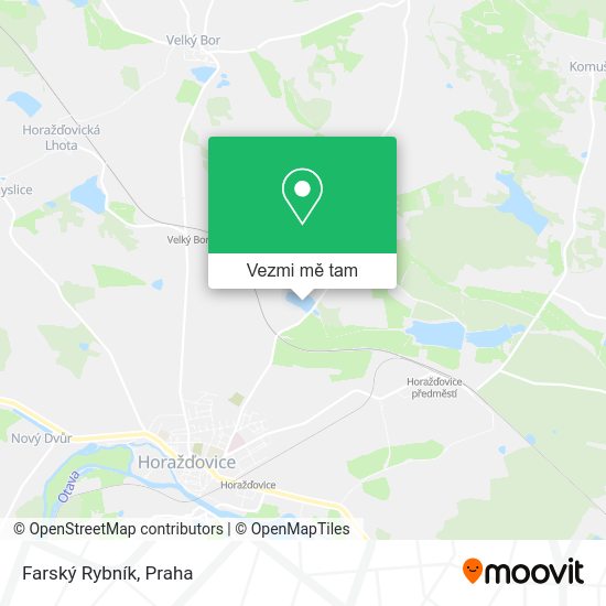 Farský Rybník mapa