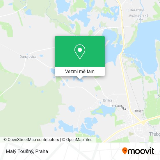 Malý Toušný mapa