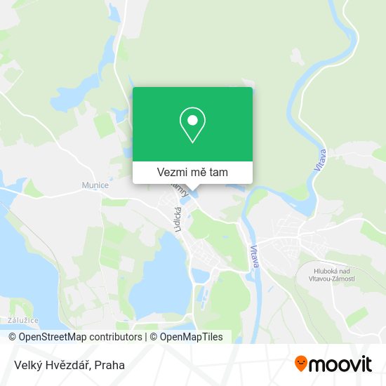 Velký Hvězdář mapa