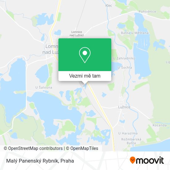 Malý Panenský Rybník mapa