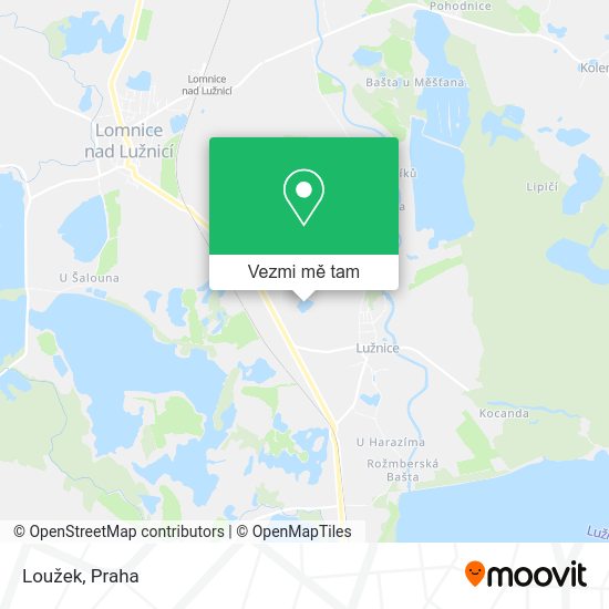 Loužek mapa