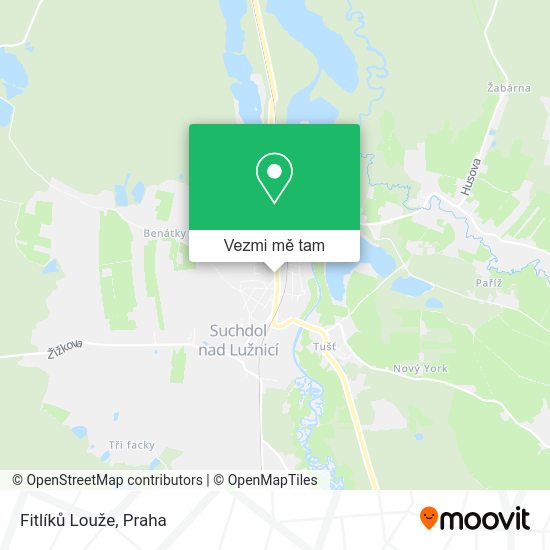 Fitlíků Louže mapa