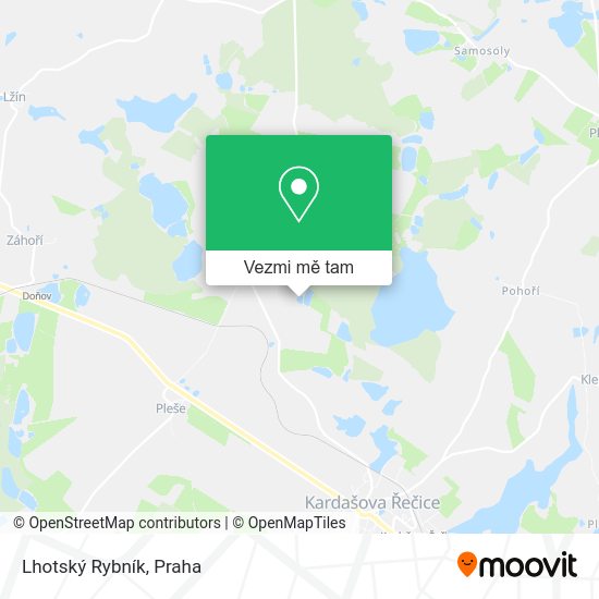 Lhotský Rybník mapa