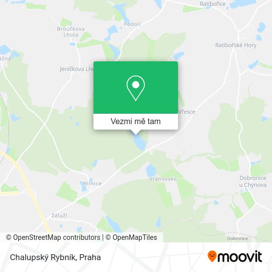 Chalupský Rybník mapa
