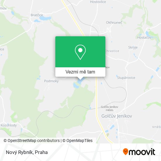 Nový Rybník mapa
