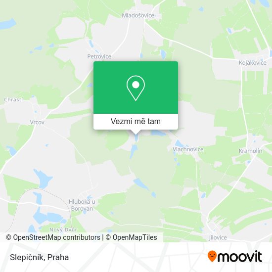 Slepičník mapa