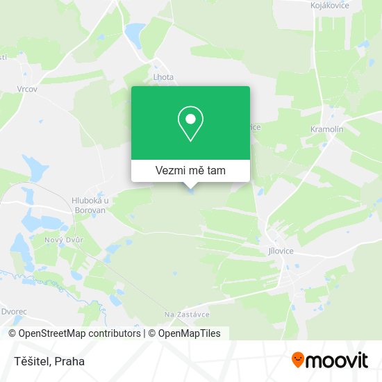 Těšitel mapa