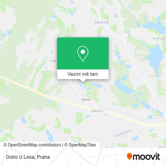 Dolní U Lesa mapa