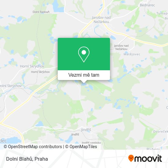 Dolní Blahů mapa