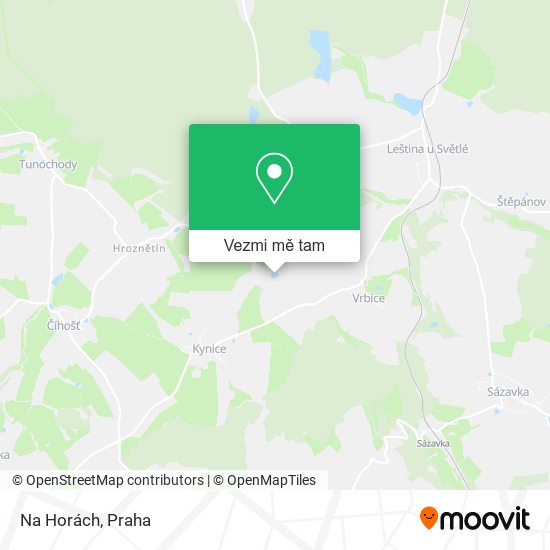 Na Horách mapa