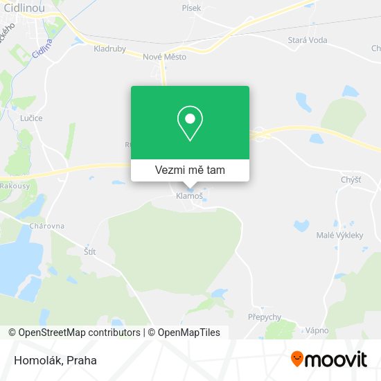 Homolák mapa