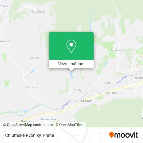 Chlumské Rybníky mapa