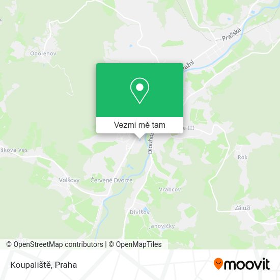 Koupaliště mapa