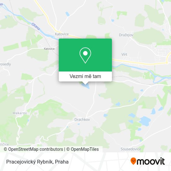 Pracejovický Rybník mapa