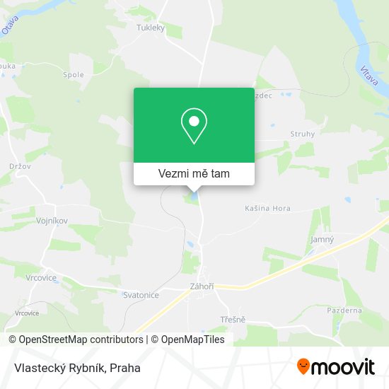Vlastecký Rybník mapa