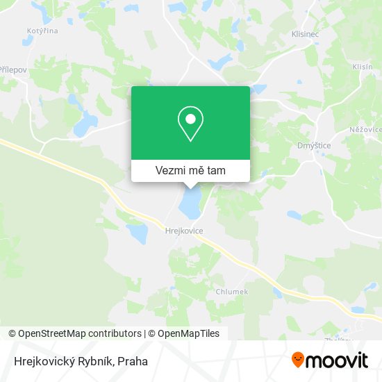 Hrejkovický Rybník mapa