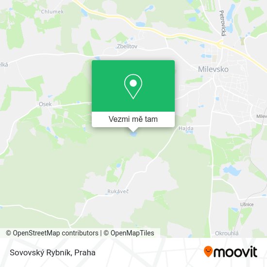 Sovovský Rybník mapa