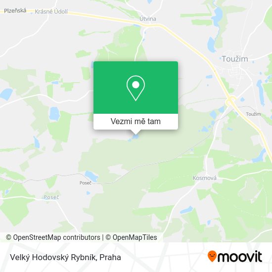 Velký Hodovský Rybník mapa