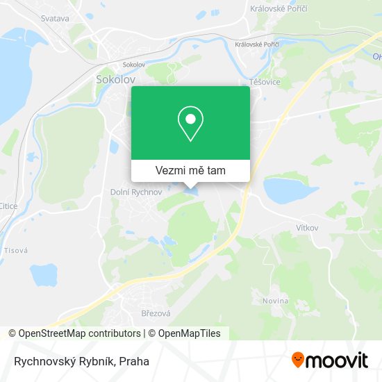 Rychnovský Rybník mapa
