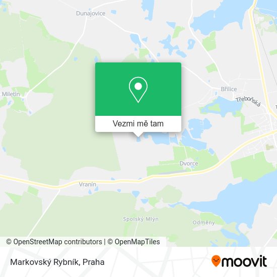 Markovský Rybník mapa