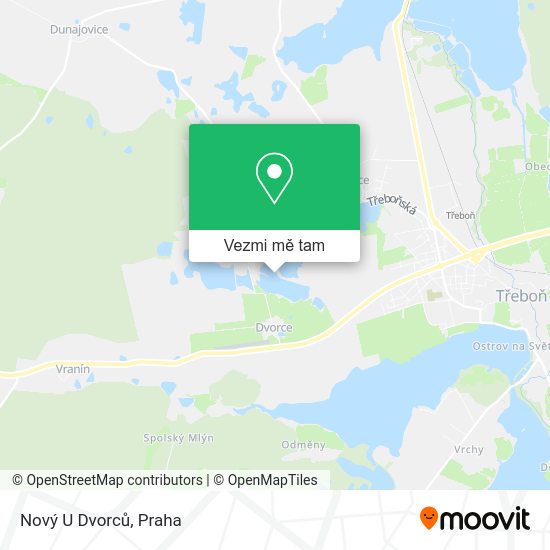 Nový U Dvorců mapa