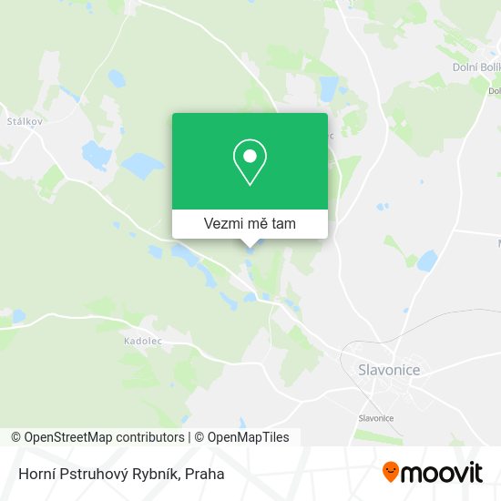 Horní Pstruhový Rybník mapa
