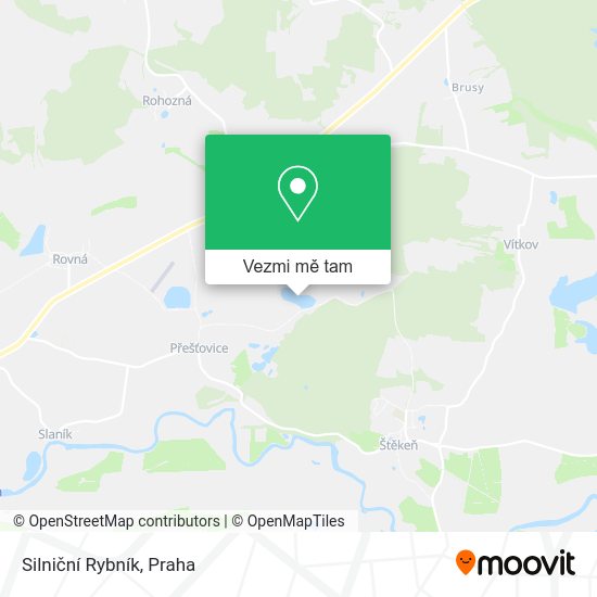 Silniční Rybník mapa