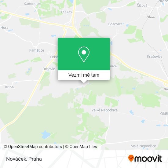 Nováček mapa