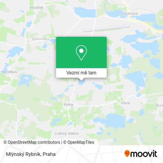 Mlýnský Rybník mapa
