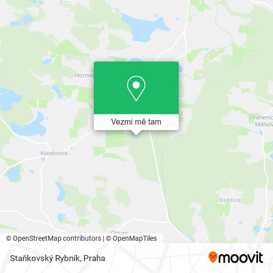 Staňkovský Rybník mapa