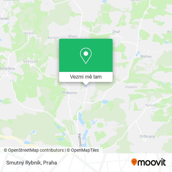 Smutný Rybník mapa