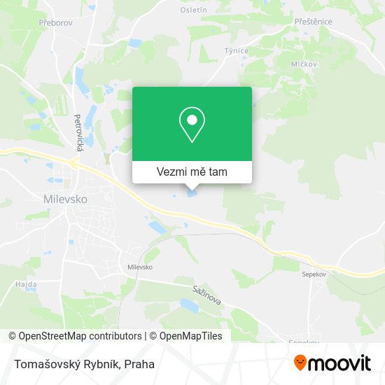 Tomašovský Rybník mapa