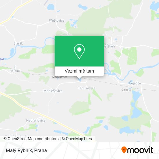 Malý Rybník mapa