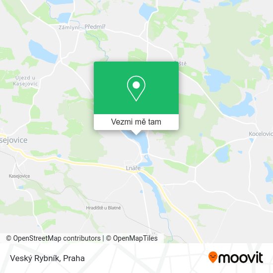 Veský Rybník mapa